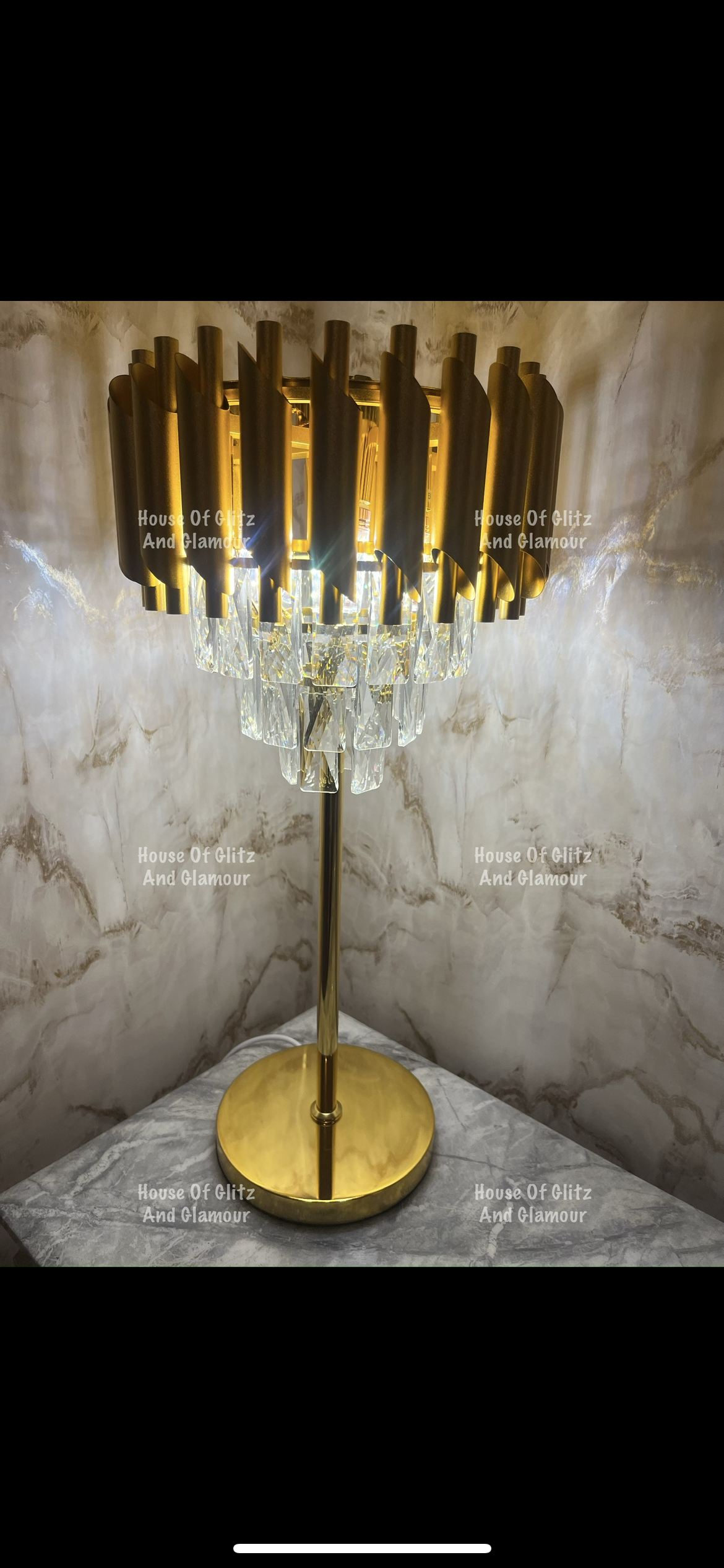 Louis Gold Console Table With Grey Marble Top  120cm x 40cm x 75cm