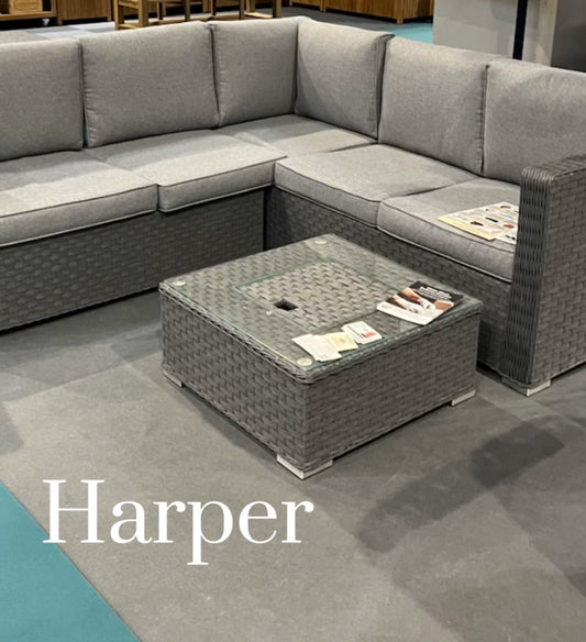 Harper Rattan Corner Sofa Set