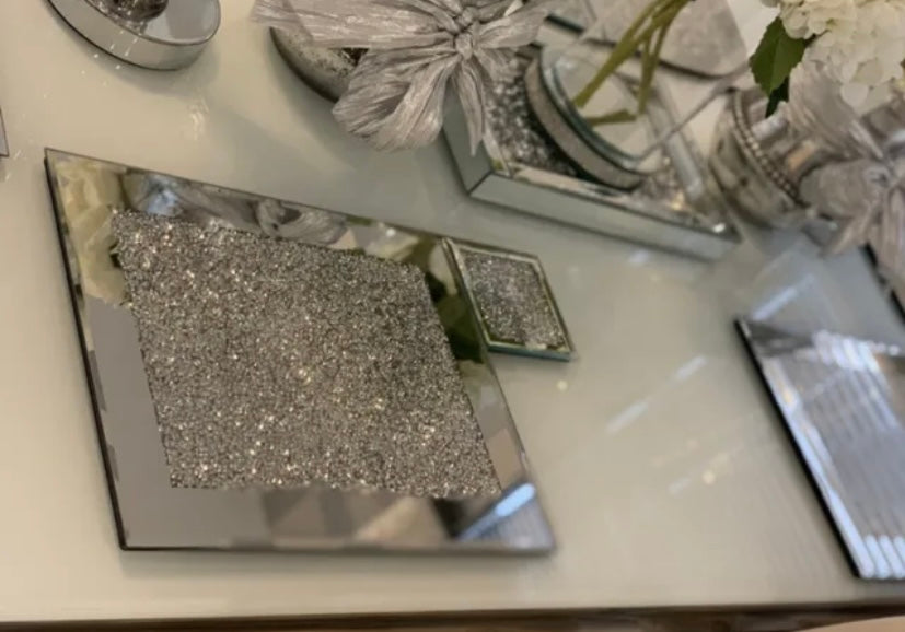 Silver Crystal Rectangular Placemat