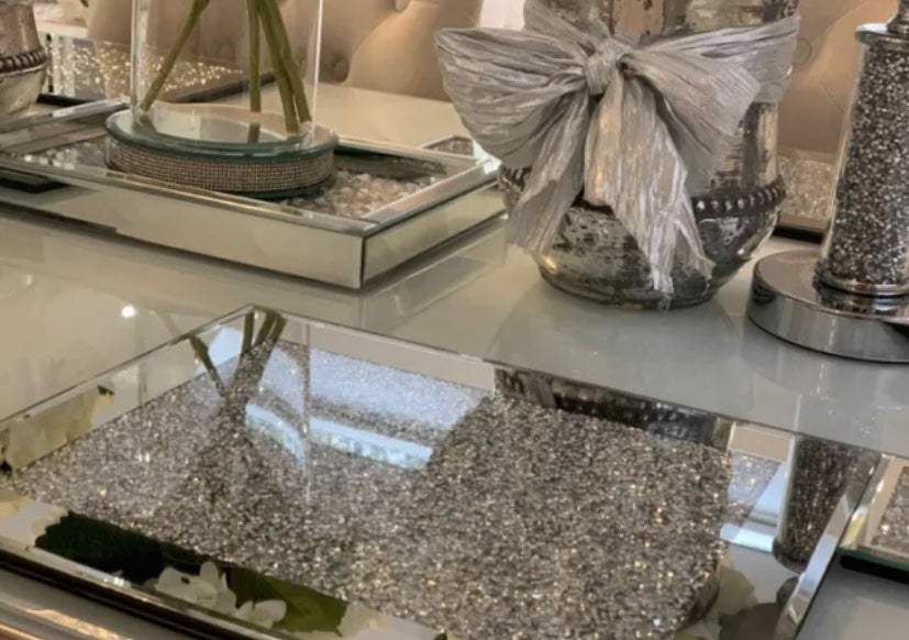 Silver Crystal Rectangular Placemat