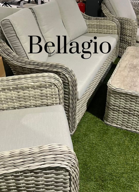 Bellagio 3 Seater and 2 Armchairs Rattan Set