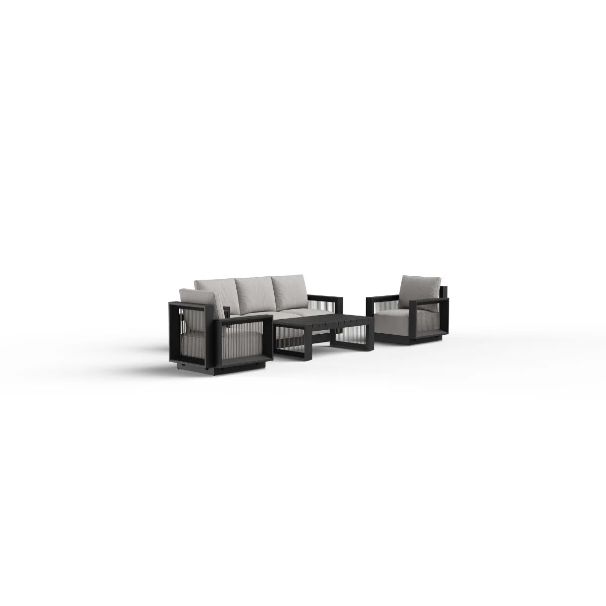 Demeter Outdoor Lounge Set Onyx 5 Seater