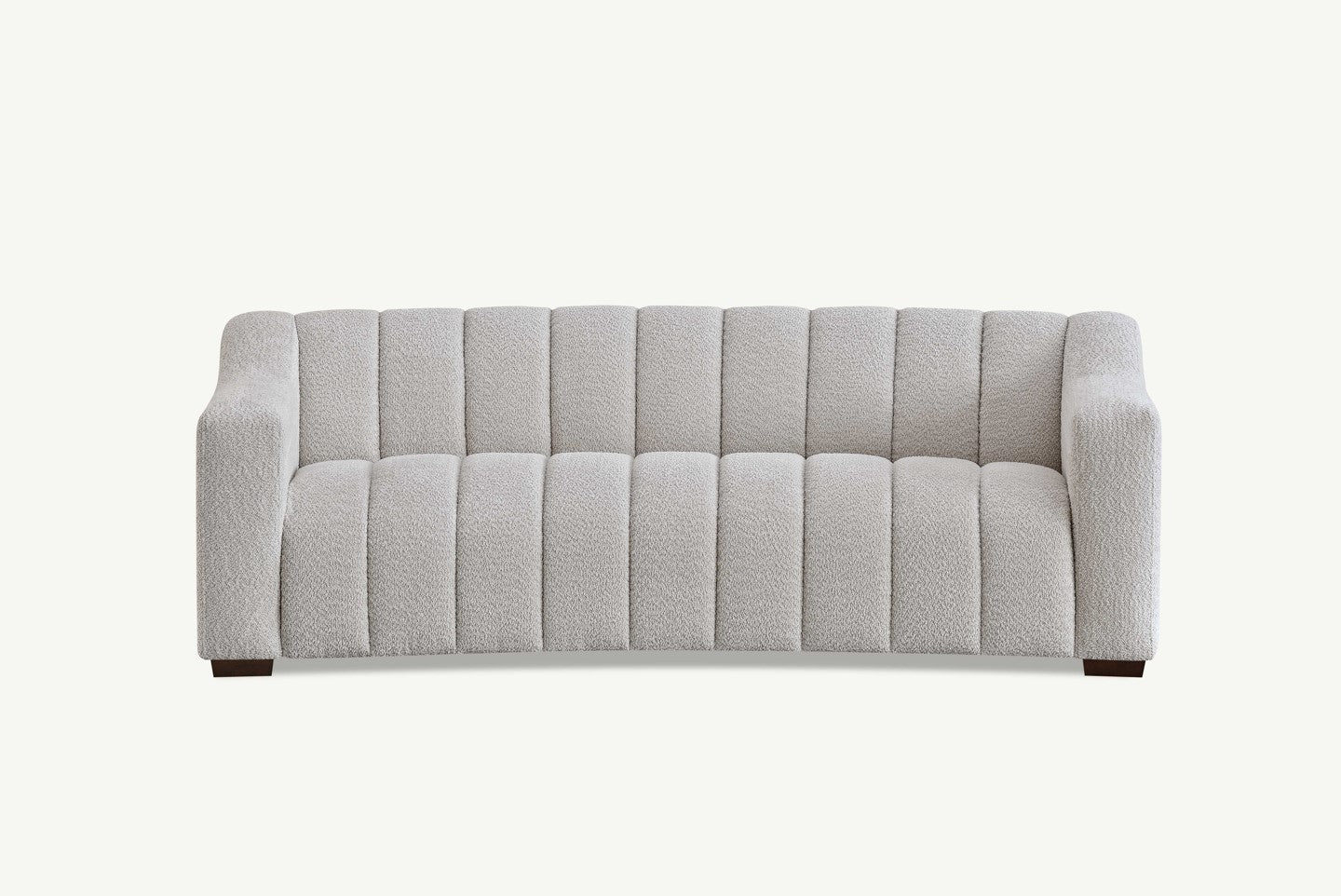 Alexa 3 Seater Boucle Sofa in Oatmeal Boucle Fabric