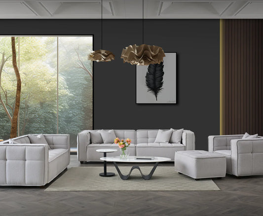 Murray Sofa Range in Putty Boucle Fabric