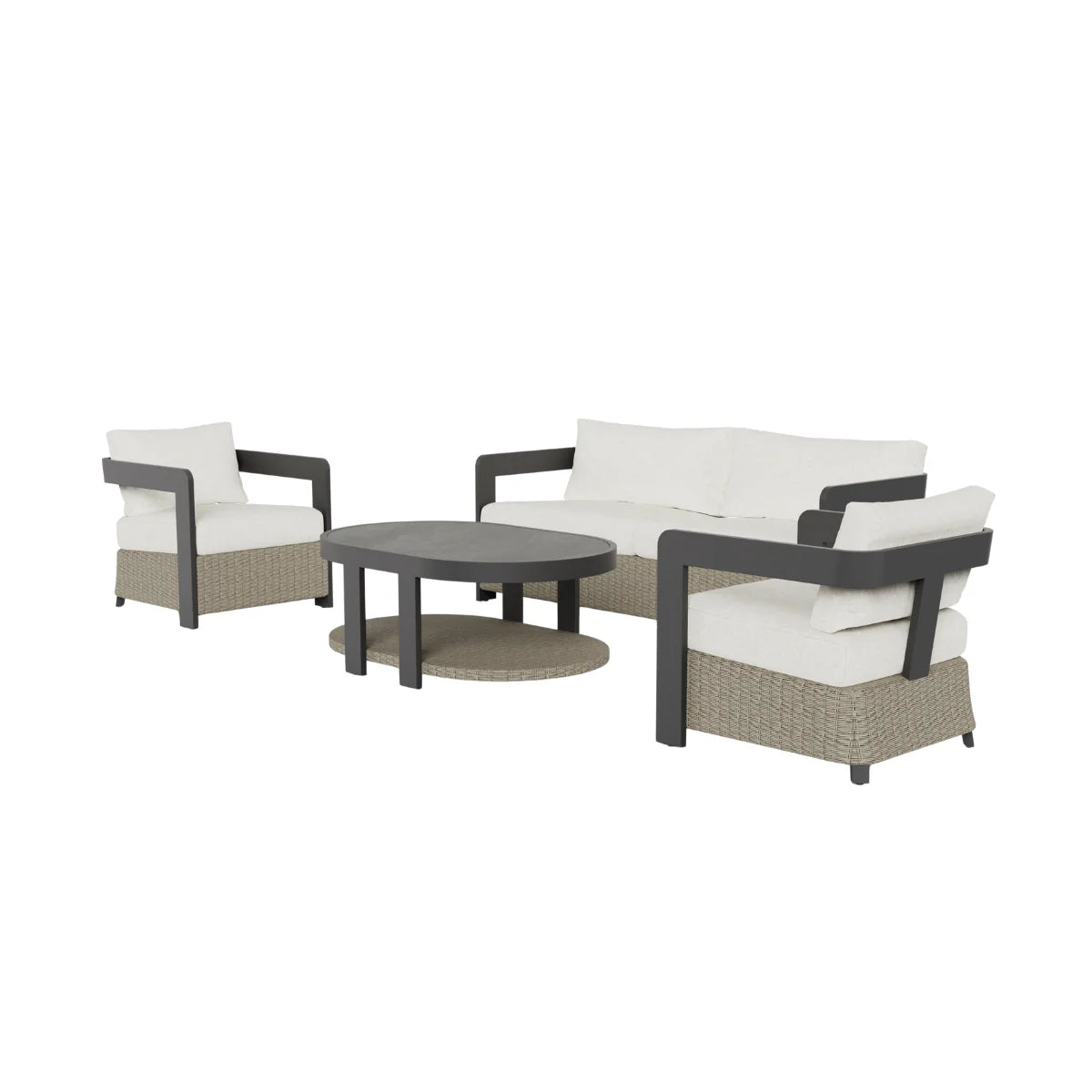 Eos Outdoor Lounge Set Wicker 5 Seater
