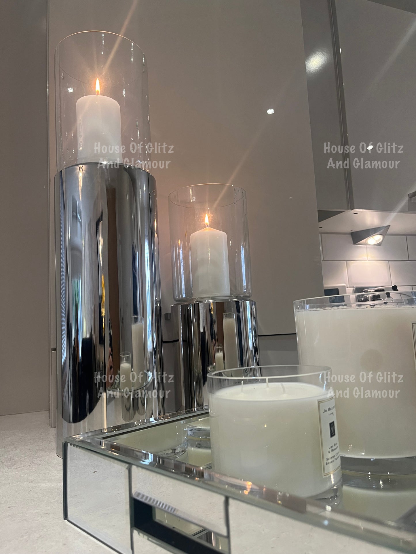 Aluminium Sleek Candle Holder