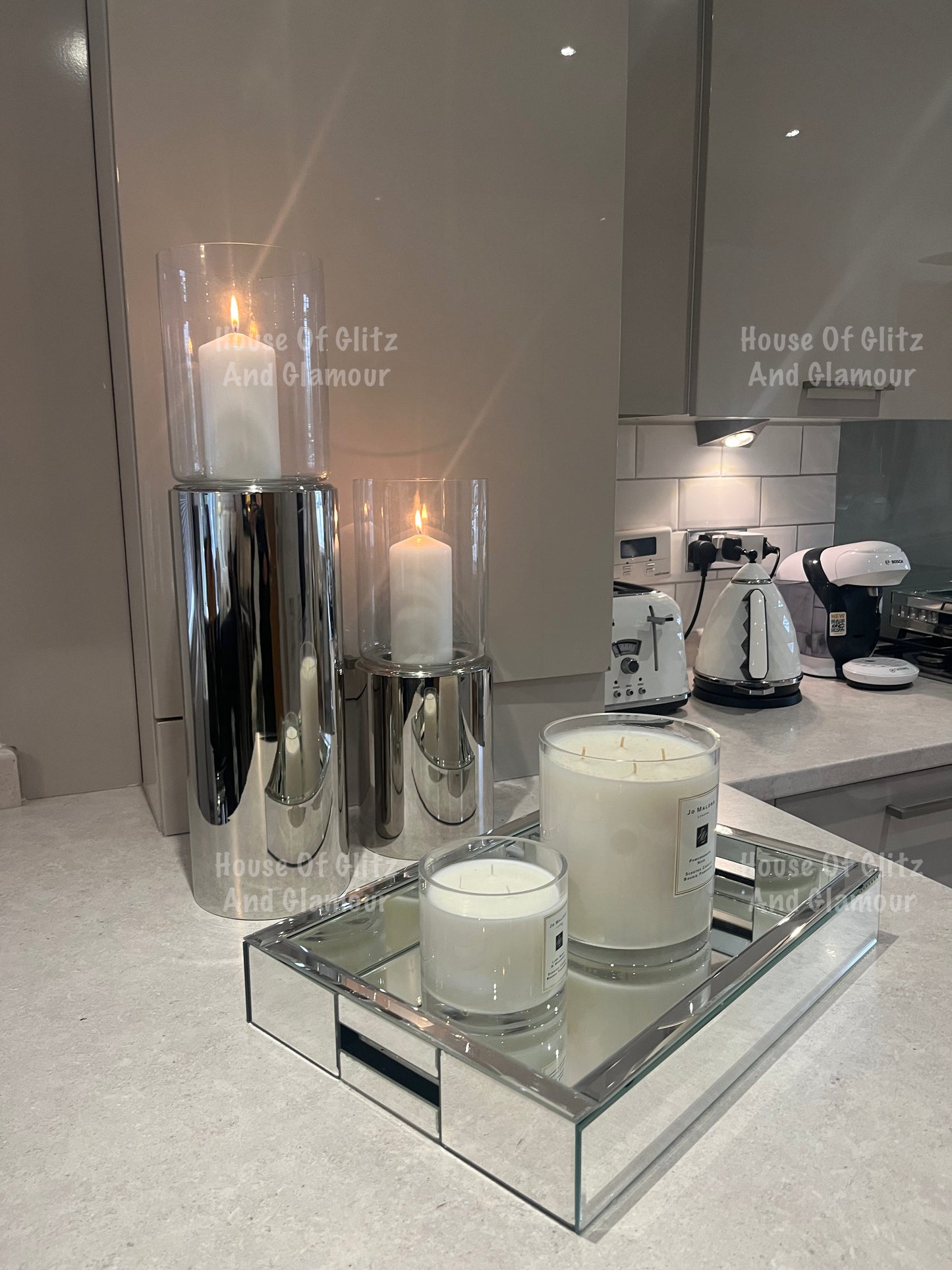 Aluminium Sleek Candle Holder