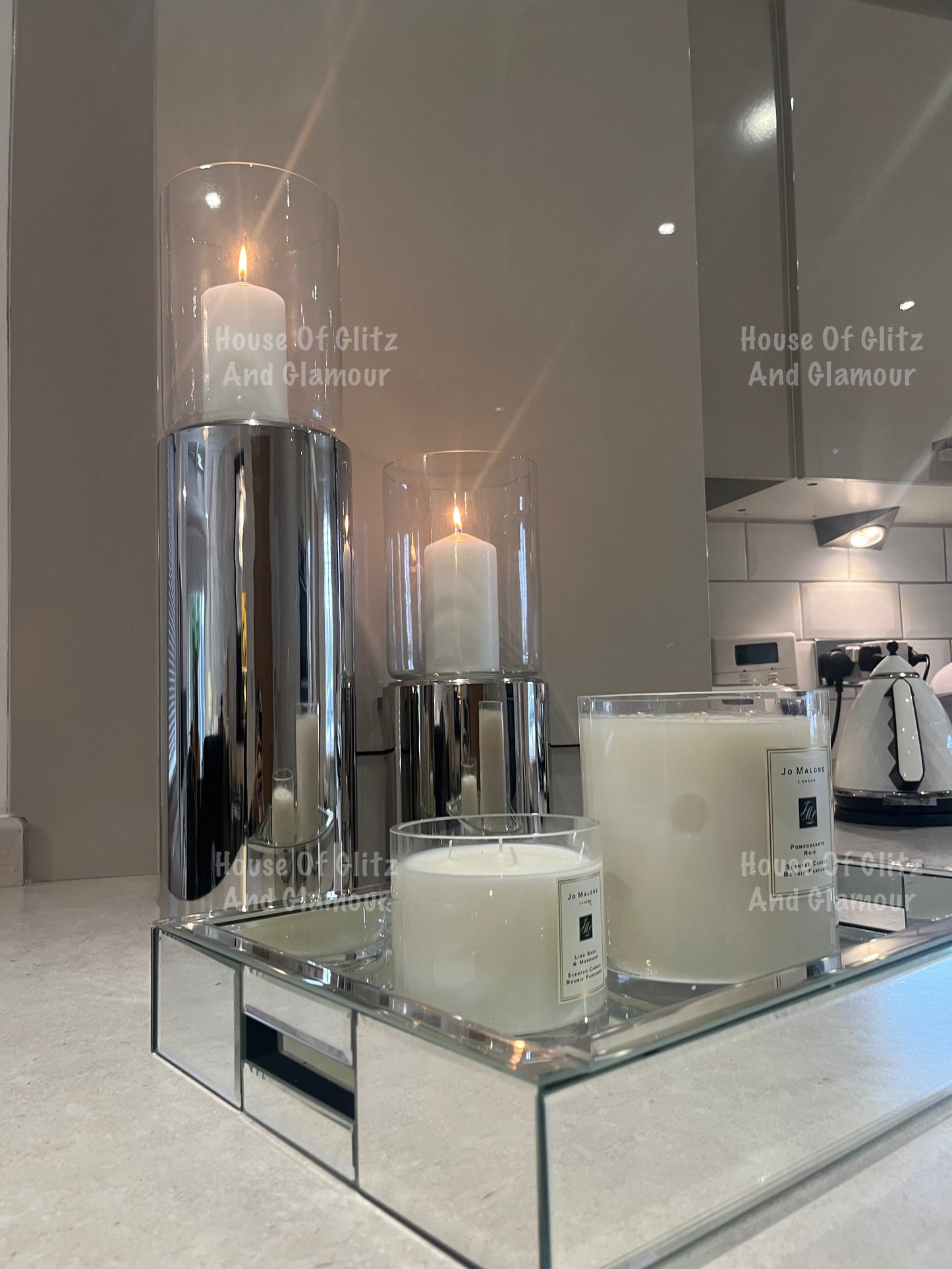 Aluminium Sleek Candle Holder