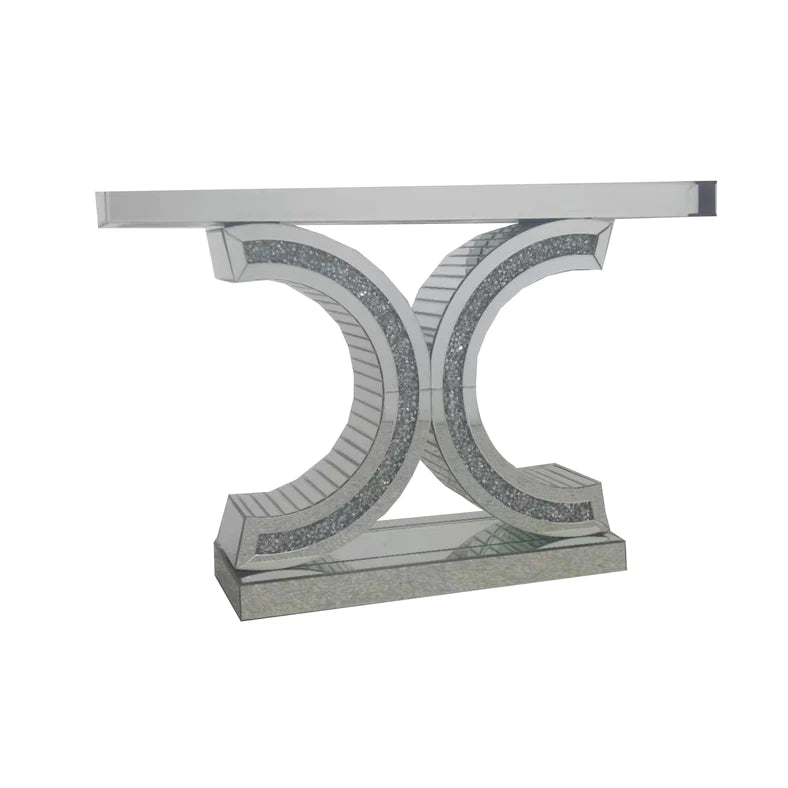 CC Crystal Mirror  Console Table 120cm x 33.5cm x 80cm
