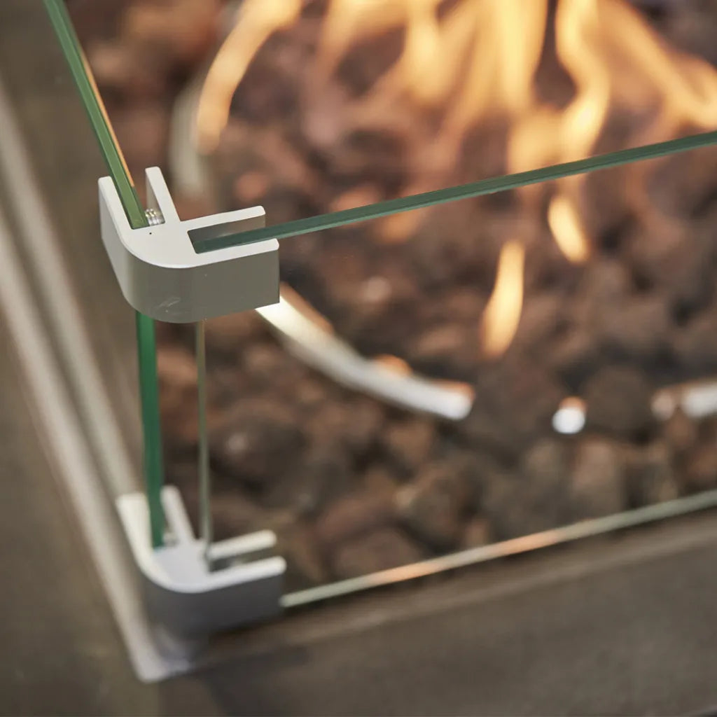 Dark Grey Cube Fire Pit