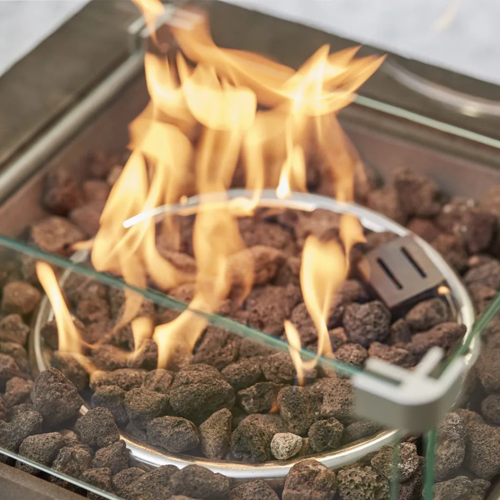 Dark Grey Cube Fire Pit