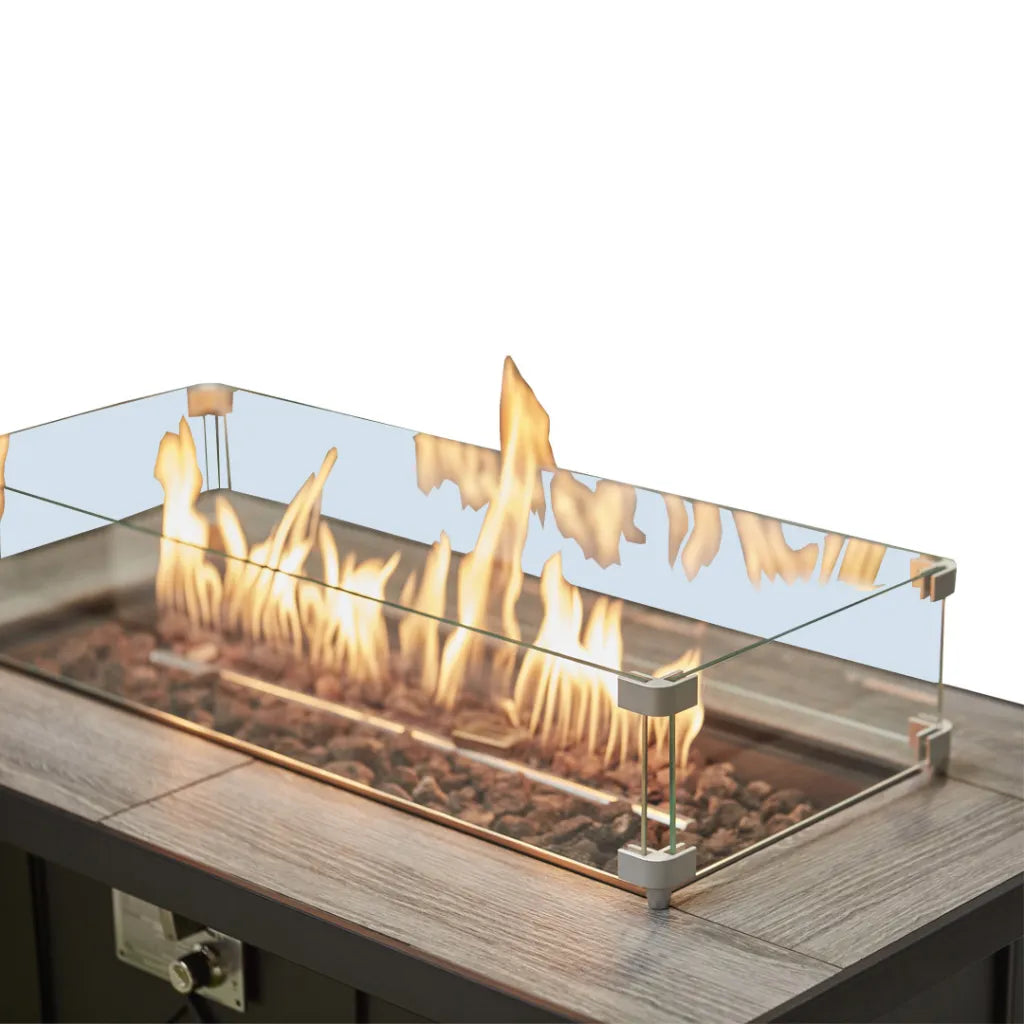 Large Tall Black Fire Pit