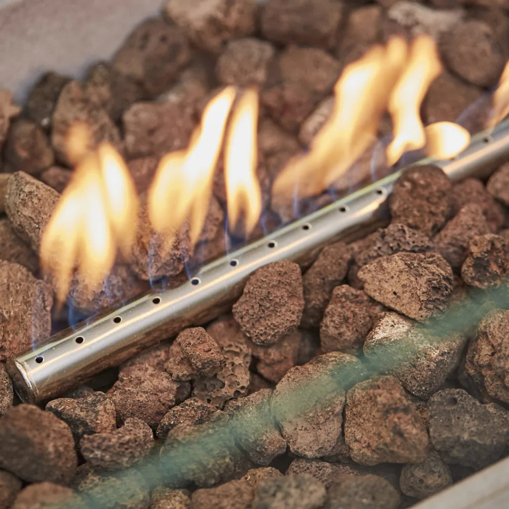 Tall Rectangular Light Grey Fire Pit