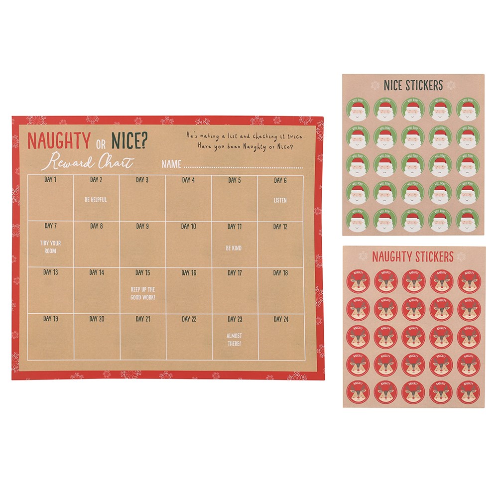 Naughty or Nice Christmas Reward Chart