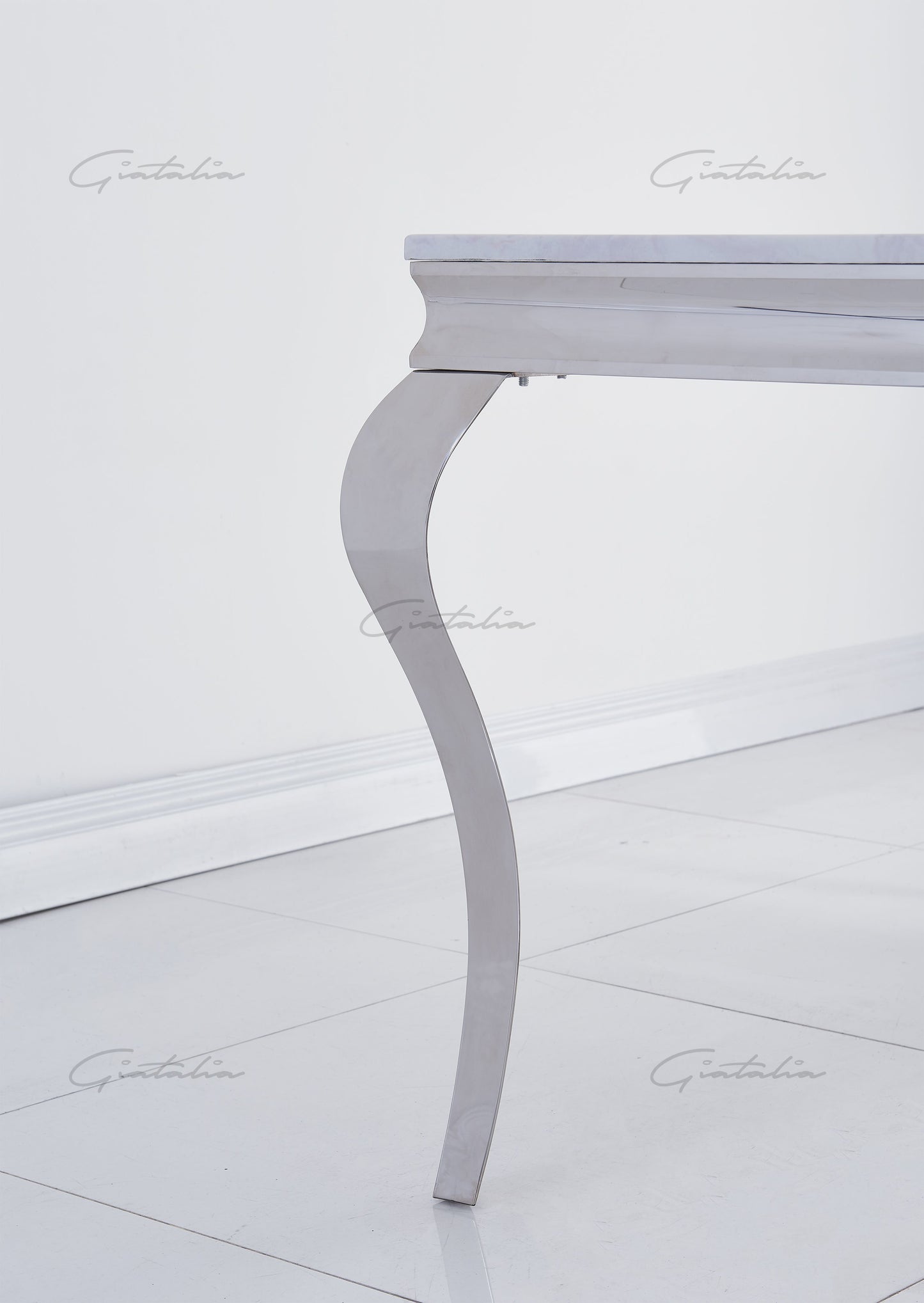 Louis WHITE Marble Dining Table 140cm by 80cm