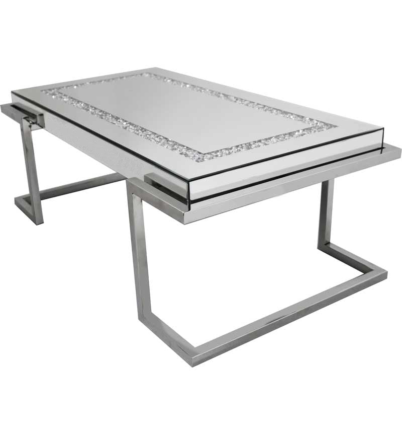 Coffee Table with Crushed Diamond Top