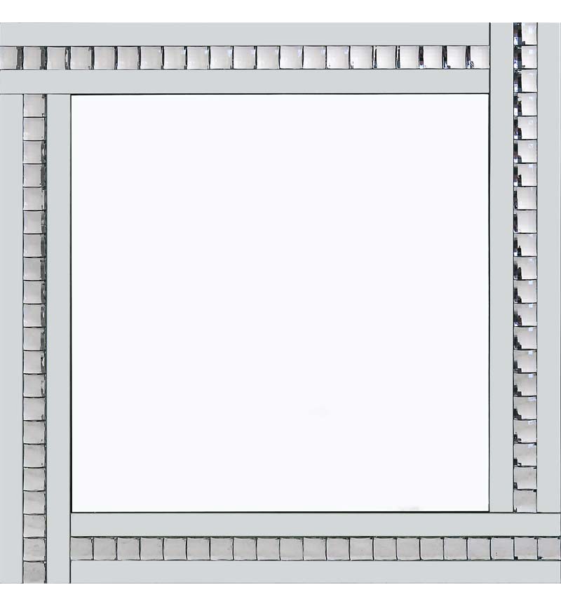 Classic Triple Bar Mirror White 60x60