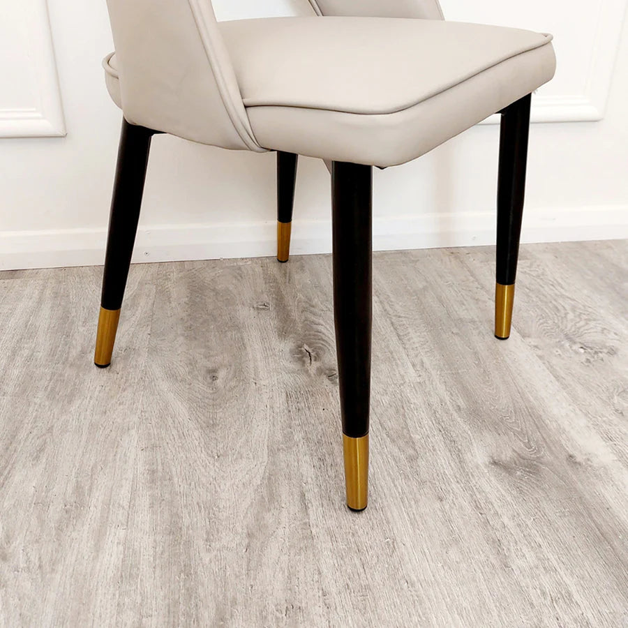 Astro Beige Leather Dining Chair