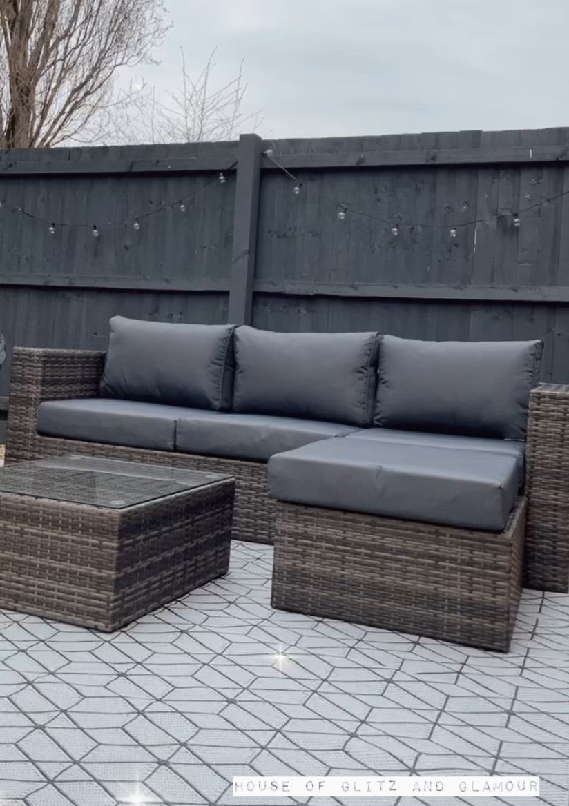 Santorini Sofa Set with Coffee Table & Chaise