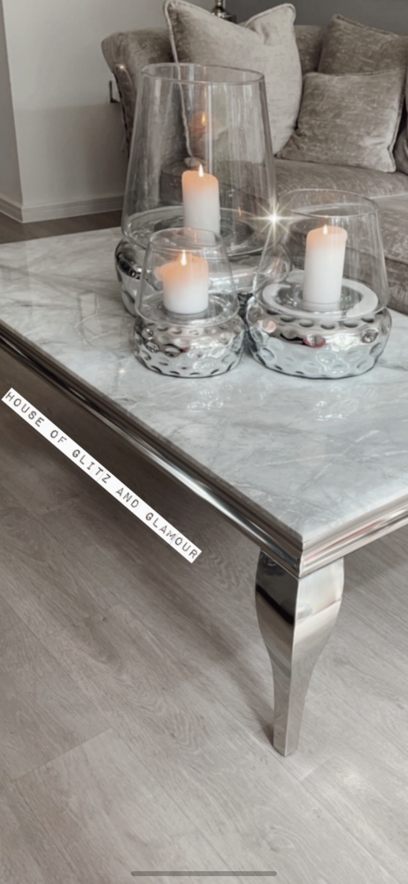 Set Or 3 Silver Dimple Candle Holders (Small, Medium, Large)