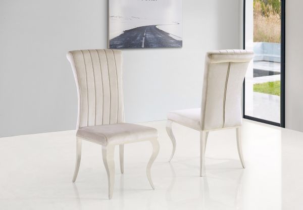 Lia Cream High Back Dining Chair