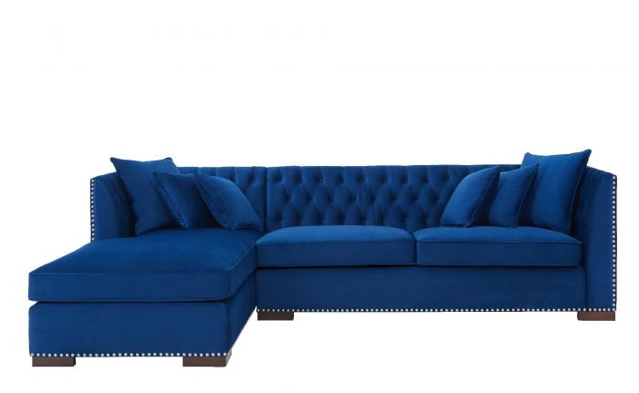 Royal Blue Chester Corner Suite - Left