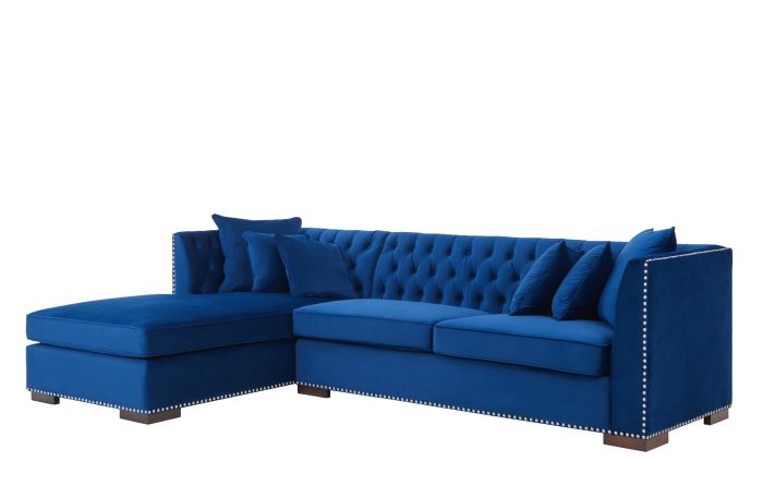 Royal Blue Chester Corner Suite - Left