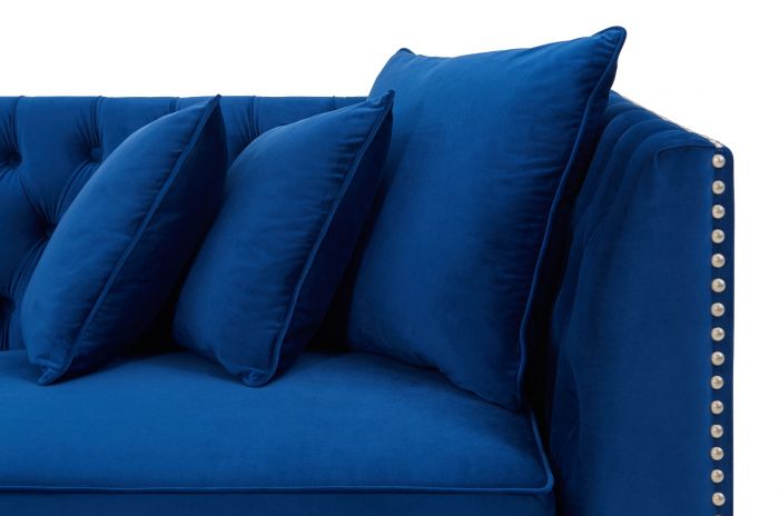 Royal Blue Chester Corner Suite - Left