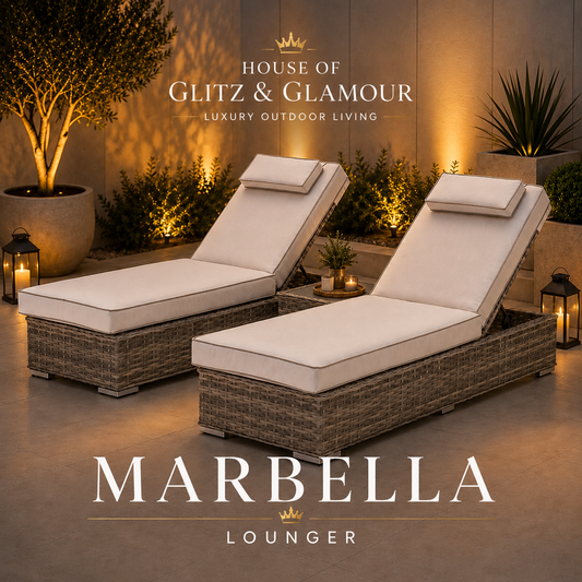 Marbella Luxury Sun Lounger Set with Side Table