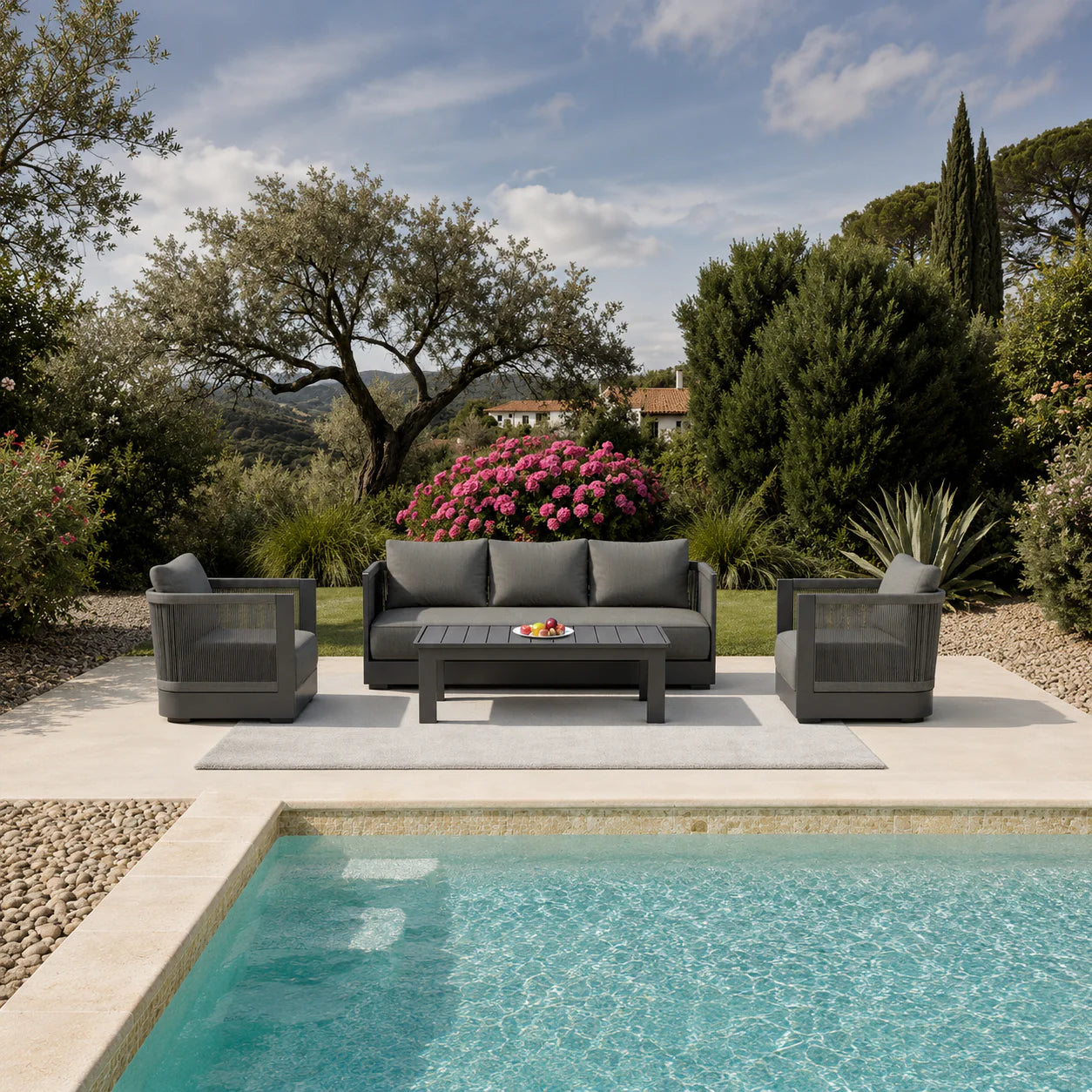 Semele Outdoor Lounge Set Onyx 5 Seater