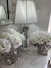 Load image into Gallery viewer, Silver Mirror Crystal Diamond Table Lamp