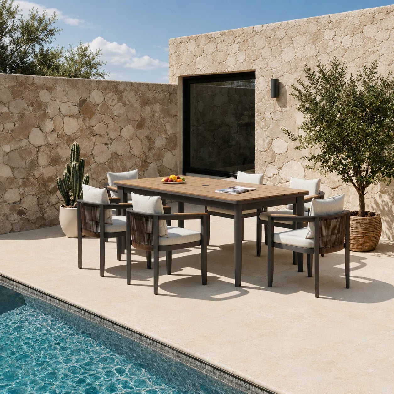 Hera 6 Seater Outdoor Dining Set