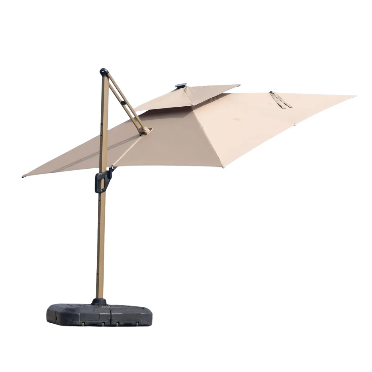The Santorini Solar Luxe Cantilever Parasol – 3m x 3m