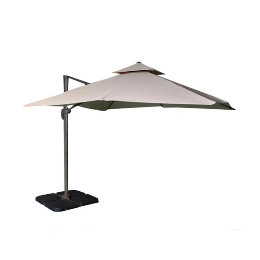 St Tropez Grey 3m Cantilever Parasol with Base