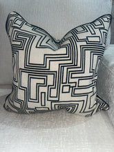 Load image into Gallery viewer, Aztec Cushion in Cream and Black