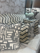 Load image into Gallery viewer, Aztec Cushion in Cream and Black