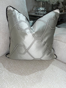 Silver Diamanté  Cushion