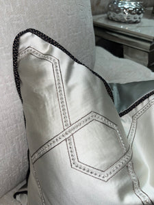 Silver Diamanté  Cushion