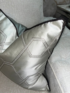 Silver Diamanté  Cushion