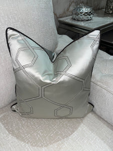 Silver Diamanté  Cushion
