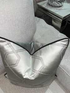 Silver Diamanté  Cushion