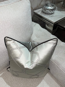 Silver Diamanté  Cushion