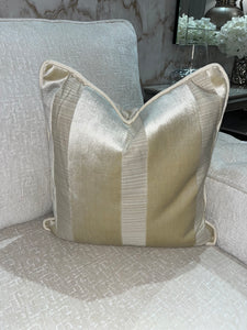 Stiped Cushion in Cream