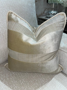 Stiped Cushion in Cream