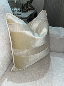 Stiped Cushion in Cream