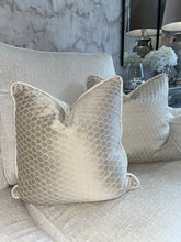 Load image into Gallery viewer, Waffle Reversible Cushion in Cream / White