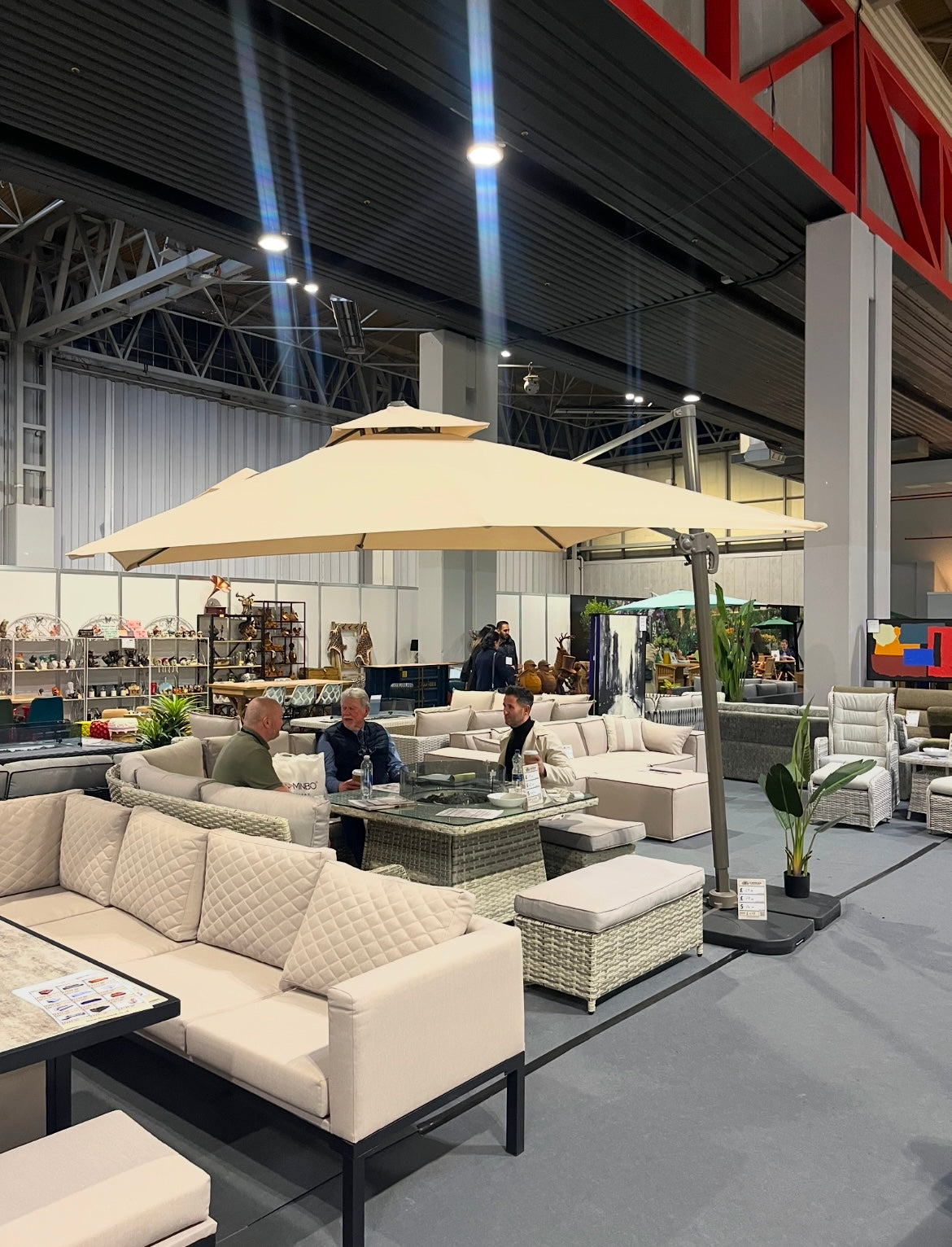 Parasol 3 Meters Wide in Beige or Grey