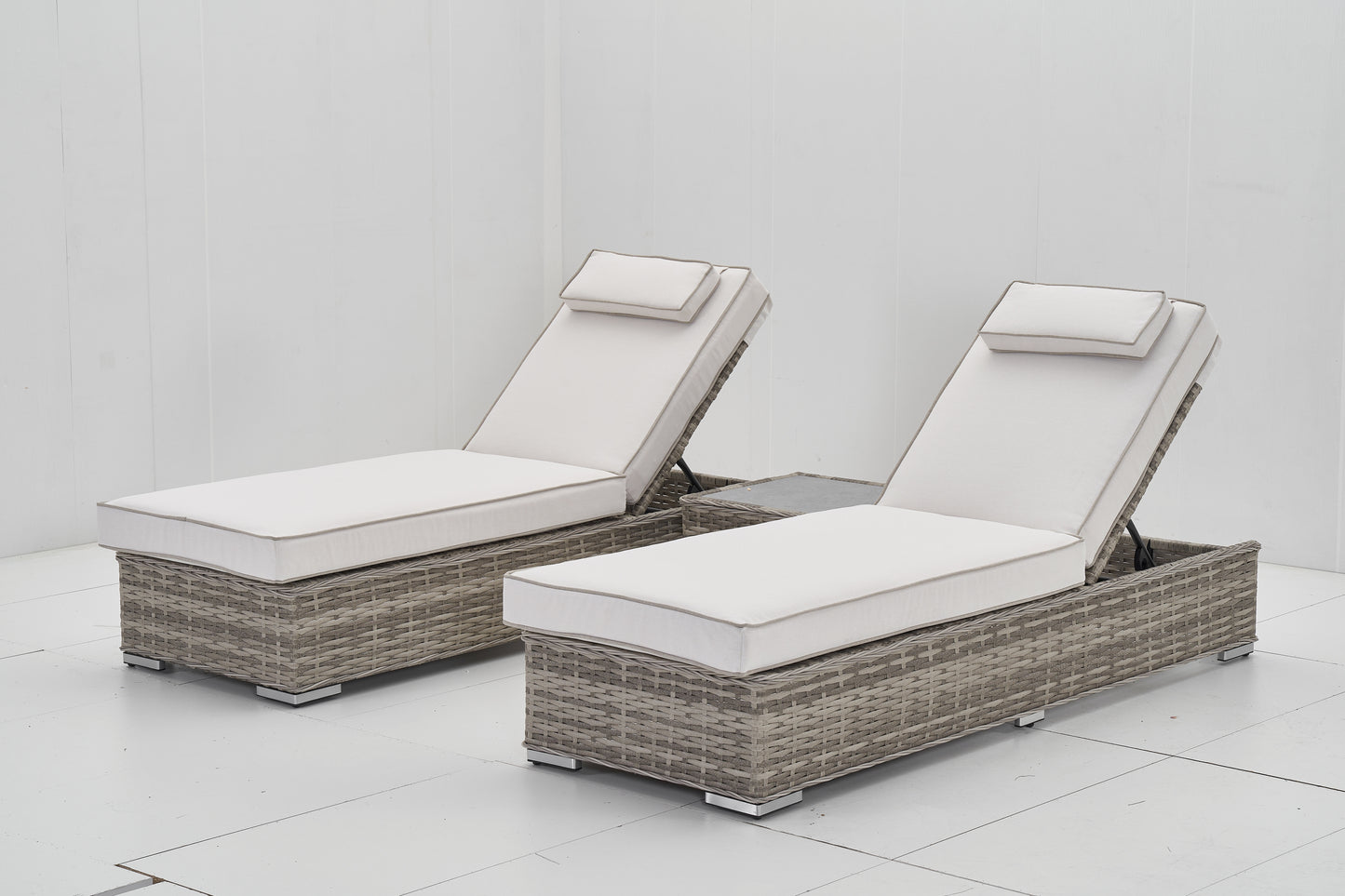 Marbella Luxury Sun Lounger Set with Side Table