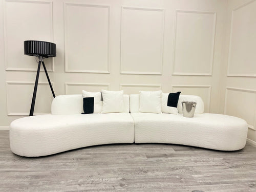 Miami Curved Boucle Sofa