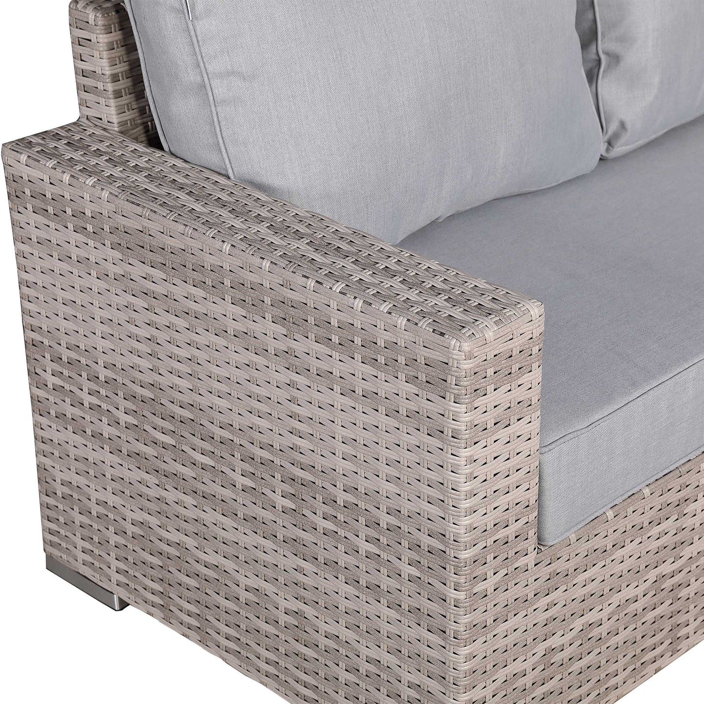 St Tropez High Back Left Hand Rattan Corner Sofa Set with Choice of Tables | April Pre-Order